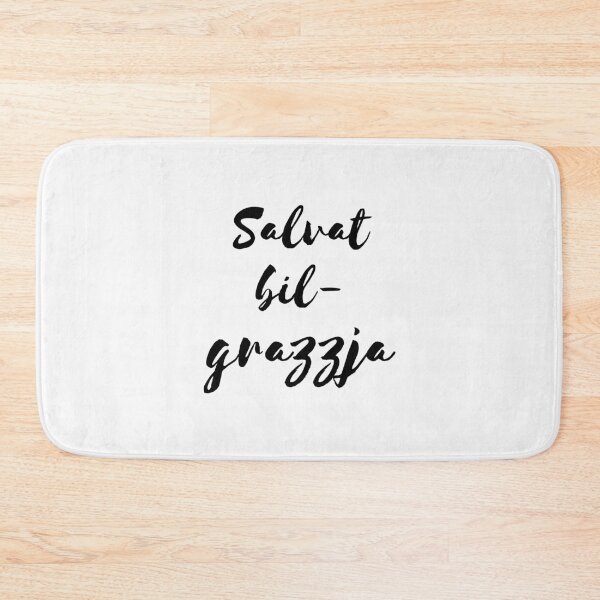 Item preview, Christian quote Salvat bil-grazzja Maltese black designed and sold by pureheartvision.