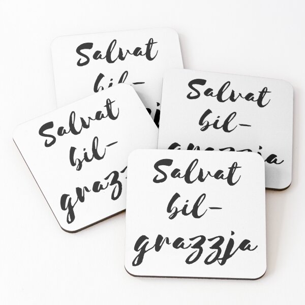 Item preview, Christian quote Salvat bil-grazzja Maltese black designed and sold by pureheartvision.