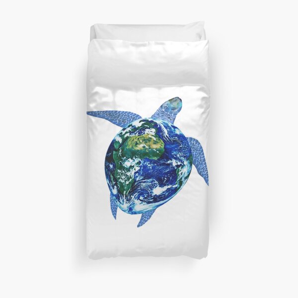 Mother Earth Sea Turtle Duvet Cover