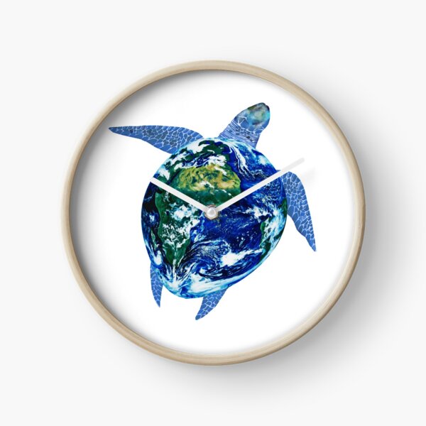 Mother Earth Sea Turtle Clock