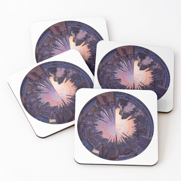 Item preview, New York City Sunrise Circular Cityscape - Circular Manhattan Skyline 2019 designed and sold by Warren Paul Harris.