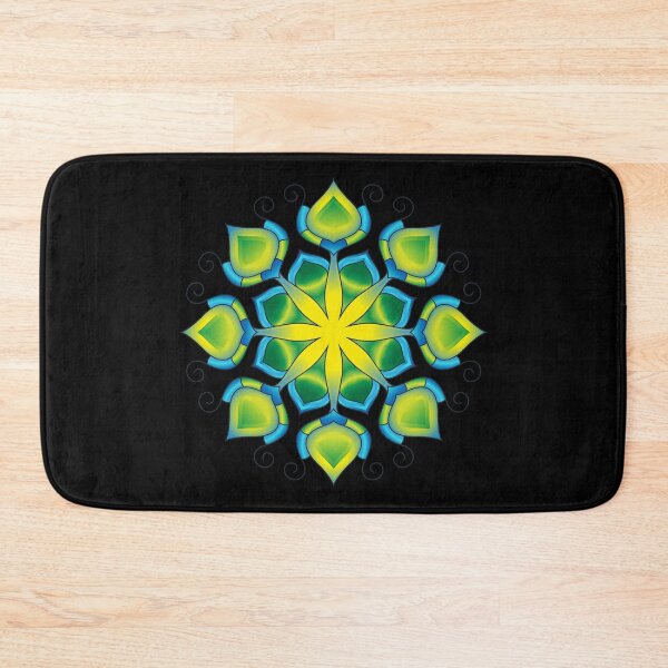 Item preview, Mandala green flower designed and sold by wolfgangrainer.