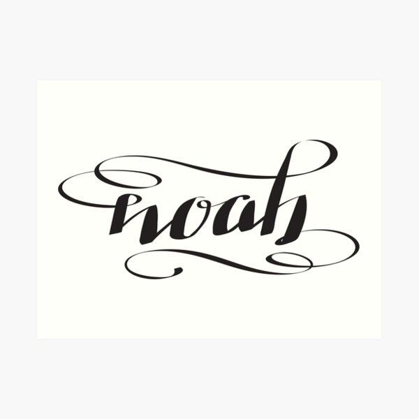 Noah Name Art Prints | Redbubble