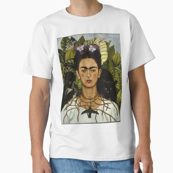 Item preview, Frida Kahlo's self portrait with monkey and cat designed and sold by TiendaTina.