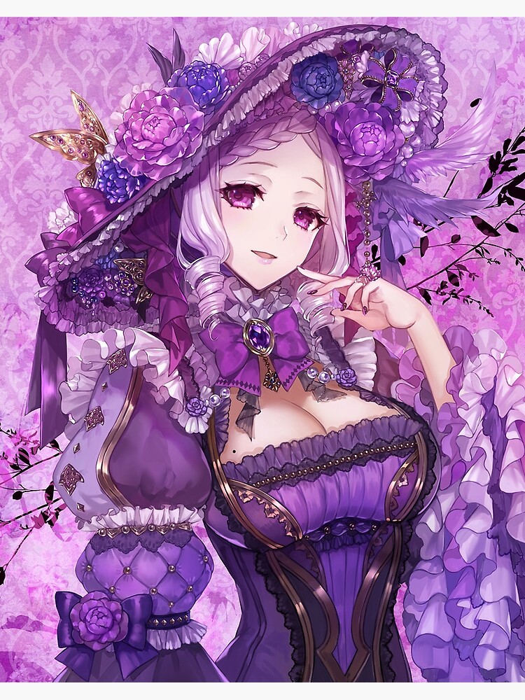 Purple Lady, female, dress, gown, purple hair, bonito, sexy, gloves, girl,  purple, HD wallpaper | Peakpx