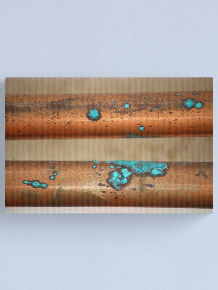 Oxidized Copper Pipes Canvas Print for Sale by pinkal