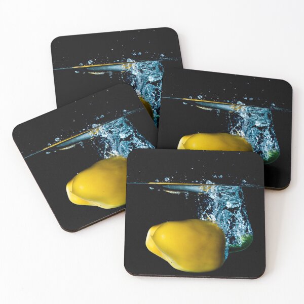 Item preview, Yellow Bell Sweet Pepper Dropped Into Water designed and sold by Ben Gingell.