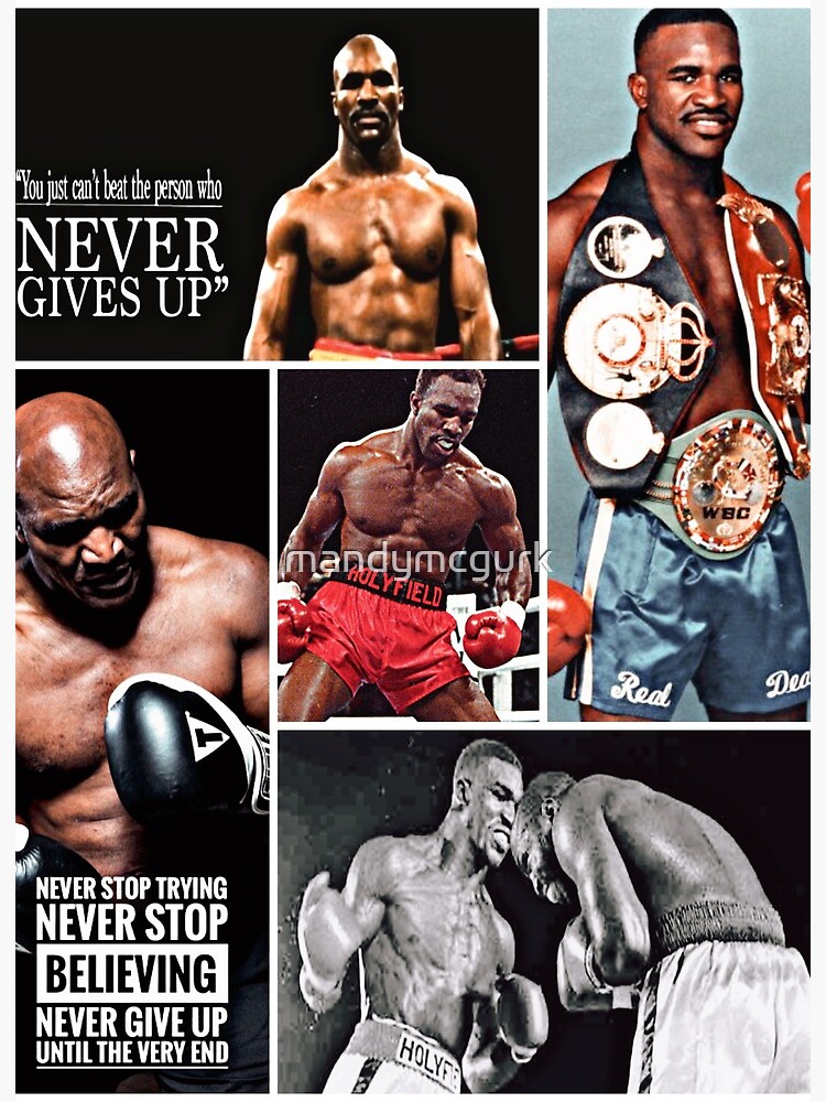 EVANDER HOLYFIELD Poster Fight Art Print Classic Boxing Canvas Sticker A