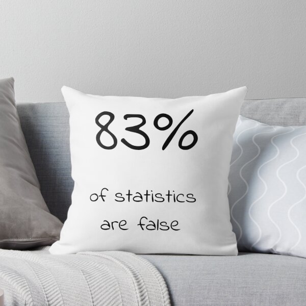 Item preview, 83% of statistics are false designed and sold by Uwaki.