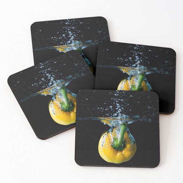 Item preview, Yellow Bell Sweet Pepper Dropped Into Water designed and sold by Ben Gingell.
