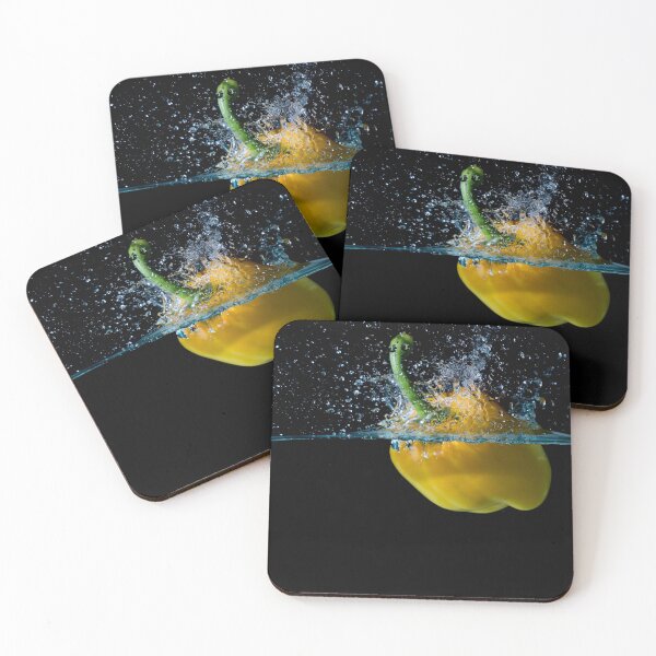 Item preview, Yellow Bell Sweet Pepper Dropped Into Water designed and sold by Ben Gingell.