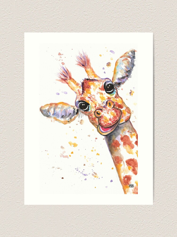Giraffe with funny face Giraffe with funny face