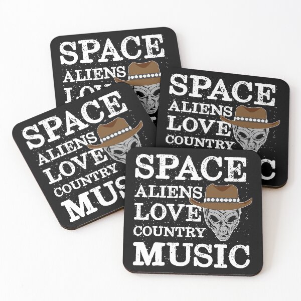 Item preview, Space Aliens Love Country Music designed and sold by inkedtee.
