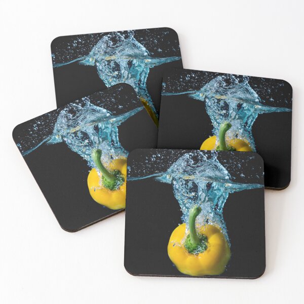 Item preview, Yellow Bell Sweet Pepper Dropped Into Water designed and sold by Ben Gingell.