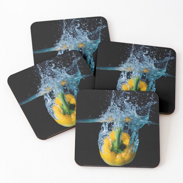 Item preview, Yellow Bell Sweet Pepper Dropped Into Water designed and sold by Ben Gingell.