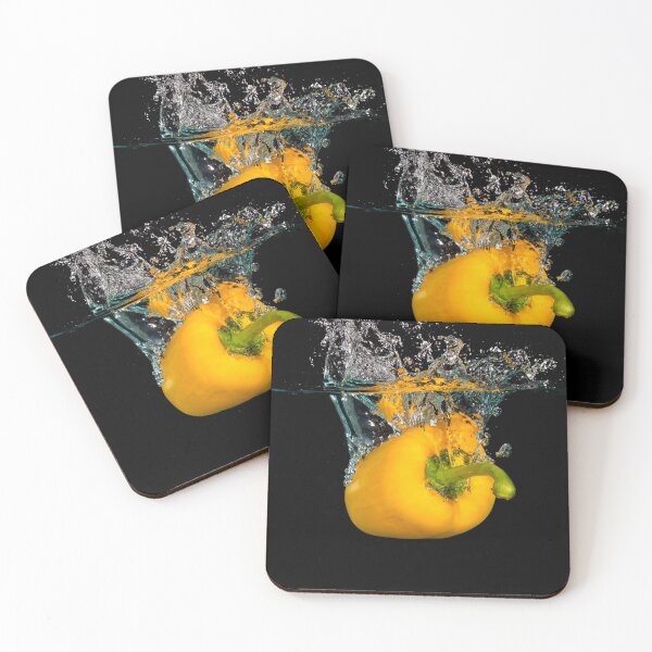 Item preview, Yellow Bell Sweet Pepper Dropped Into Water designed and sold by Ben Gingell.