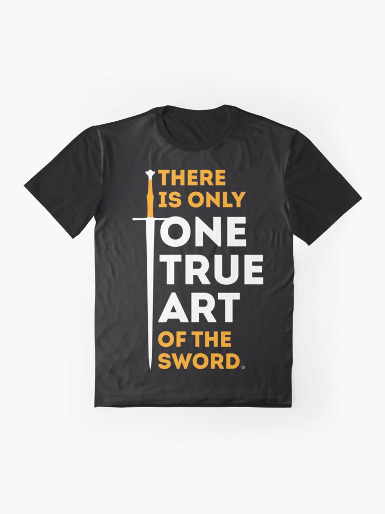 Thumbnail 4 of 5, Graphic T-Shirt, There is Only One True Art of the Sword designed and sold by ArteDoCombate.