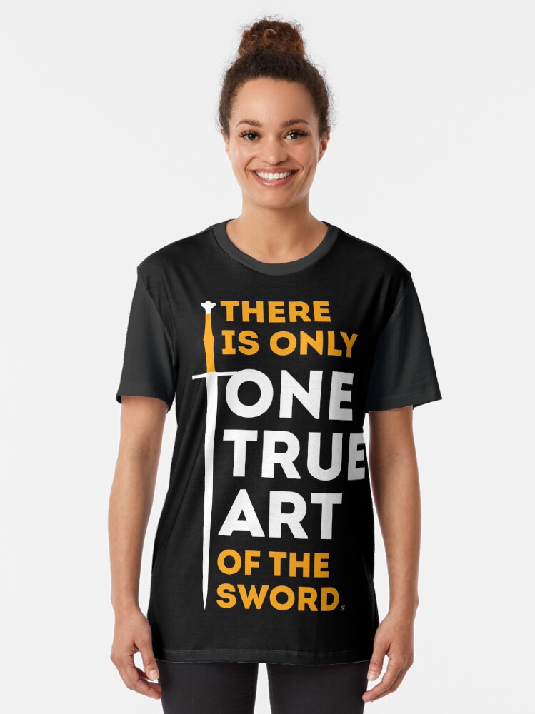 Thumbnail 2 of 5, Graphic T-Shirt, There is Only One True Art of the Sword designed and sold by ArteDoCombate.