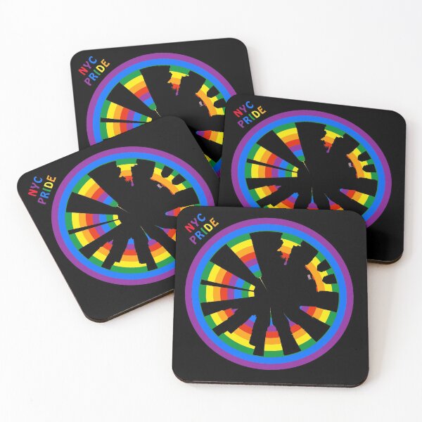 Item preview, NYC LGBTQ Pride  Circular Cityscape - Rainbow designed and sold by Warren Paul Harris.