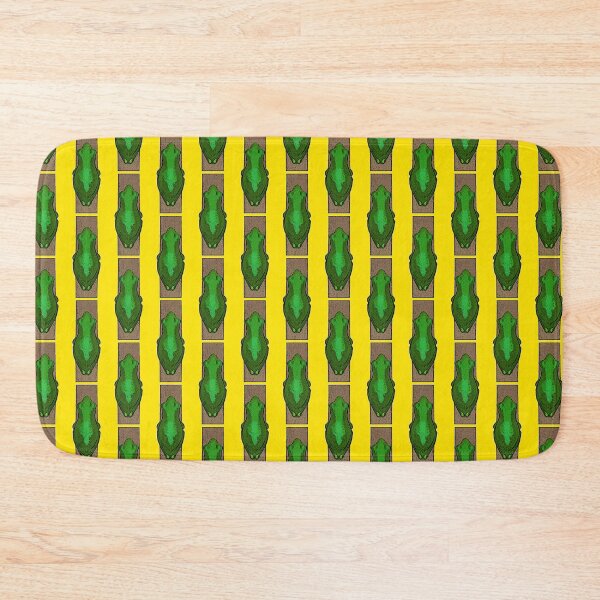 Item preview, Cartoon style frog frog frogs yellow background designed and sold by Jason Gilbert.