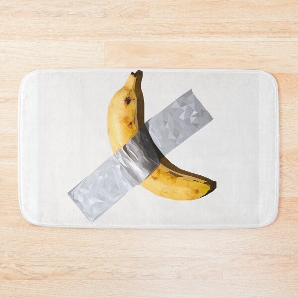 Item preview, Banana duct-taped to wall art installation Low poly designed and sold by krisztinaart.