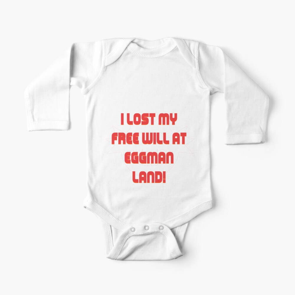 I Lost My Free Will At Eggman Land Baby One Piece By Smugsneasel Redbubble