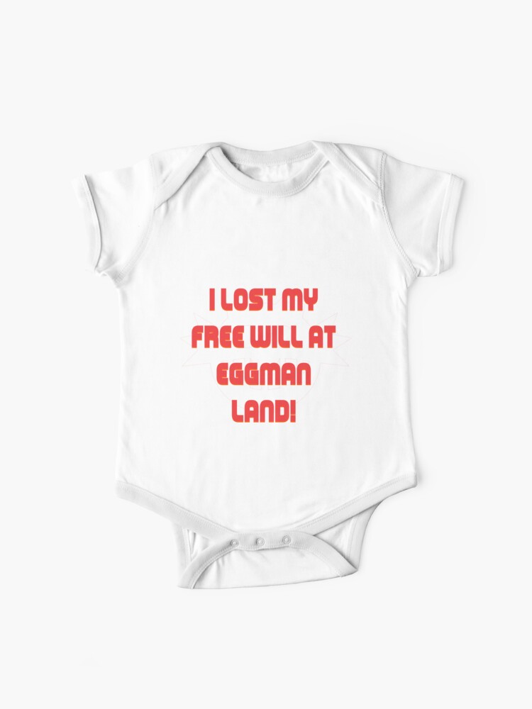 I Lost My Free Will At Eggman Land Baby One Piece By Smugsneasel Redbubble