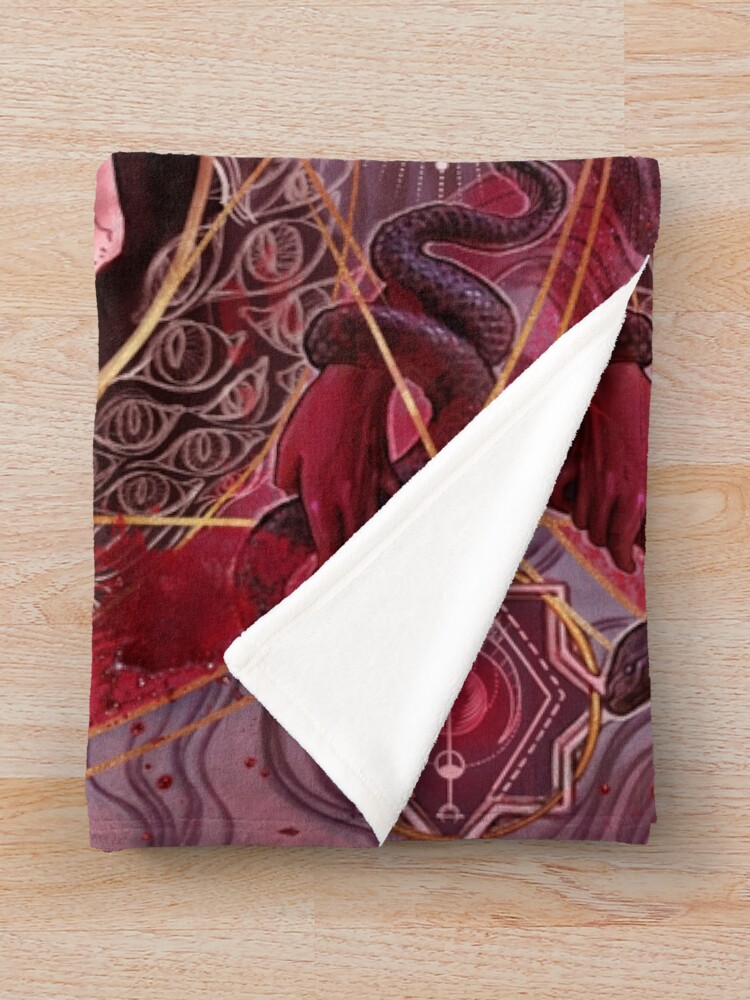 Alternate view of Queen of Slayers Throw Blanket