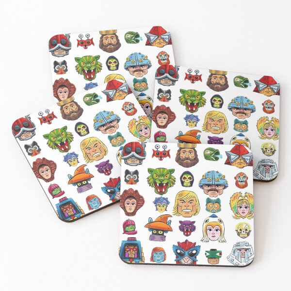 Faces of He-Man and the Masters of the Universe Coasters (Set of 4)