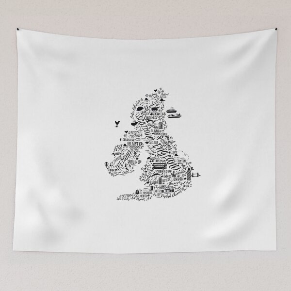 Item preview, The United Kingdom and Ireland Map. designed and sold by Moloko88.