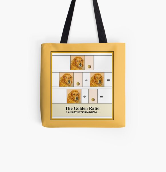 Golden Math All Over Print Tote Bag