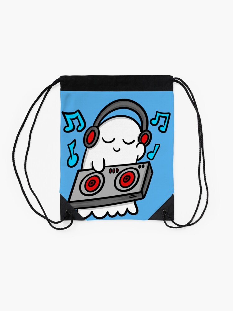 Alternate view of Dj Ghost Drawstring Bag