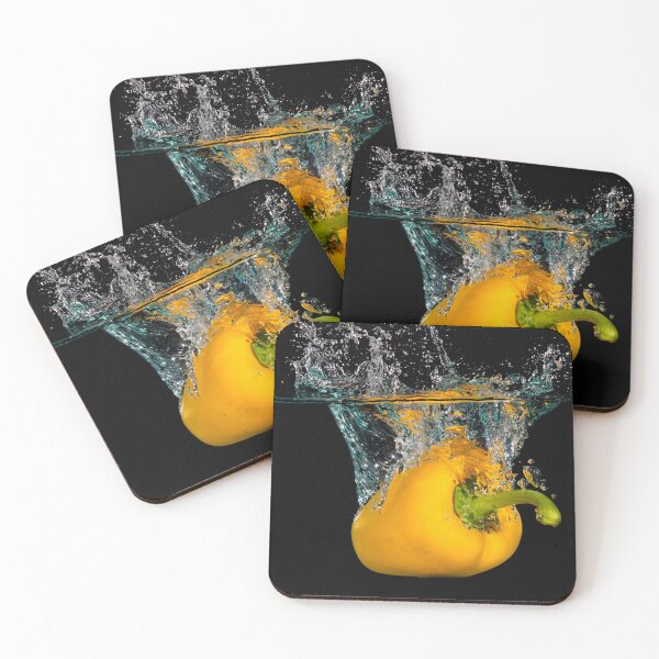 Item preview, Yellow Bell Sweet Pepper Dropped Into Water designed and sold by Ben Gingell.