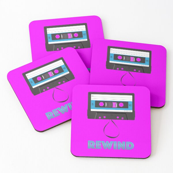 Item preview, C-Cassette tape with rewind text designed and sold by knappidesign.