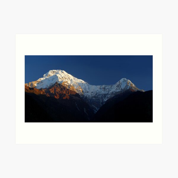 Annapurna South, Himalaya, Nepal. Art Print