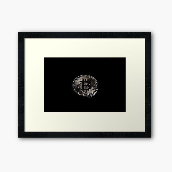 A bitcoin Framed Art Print