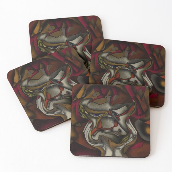 Item preview, Old curmudgeon with grimace cubism designed and sold by Patricia Piotrak.