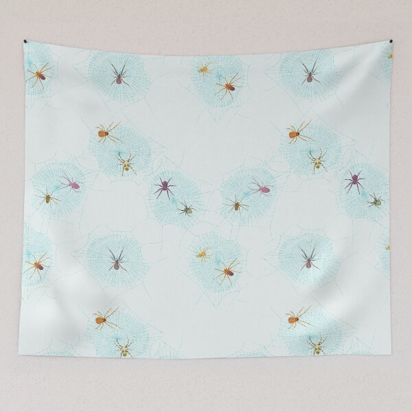 Item preview, Colorful Spiders on Webs designed and sold by Amy Hadden.