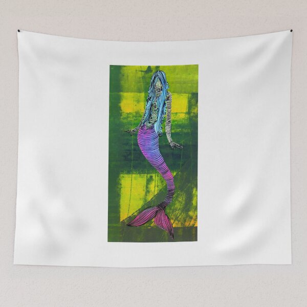 Item preview, Friendly Mermaid By ArtGuru 9678 - Acrylic On Paper designed and sold by Art Guru.