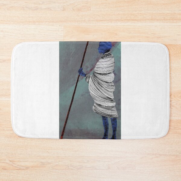 Item preview, Man Holding A Spear By ArtGuru 9686 - Acrylic On Paper designed and sold by Art Guru.