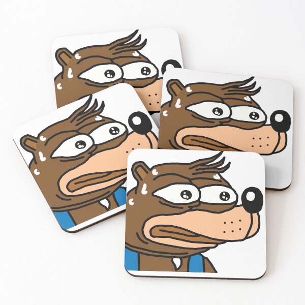 Item preview, Banjo Kazooie Sticker monkaS Feeling Nervous Anxious Pepe Meme designed and sold by esperramuh.