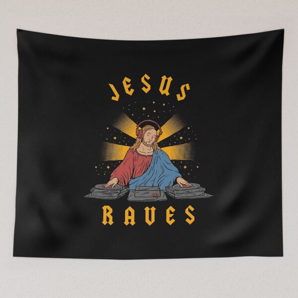 Item preview, Jesus Raves designed and sold by Yipptee Shirts.