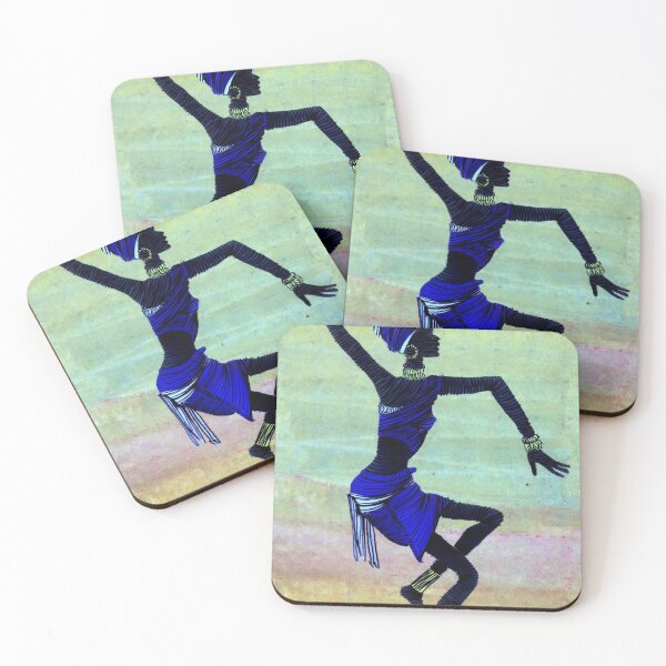 Item preview, Woman Doing Tribal Dance By ArtGuru 9715 - Acrylic On Paper designed and sold by Art Guru.