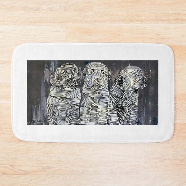 Item preview, Three Puppies By ArtGuru 9740 - Acrylic On Paper designed and sold by Art Guru.