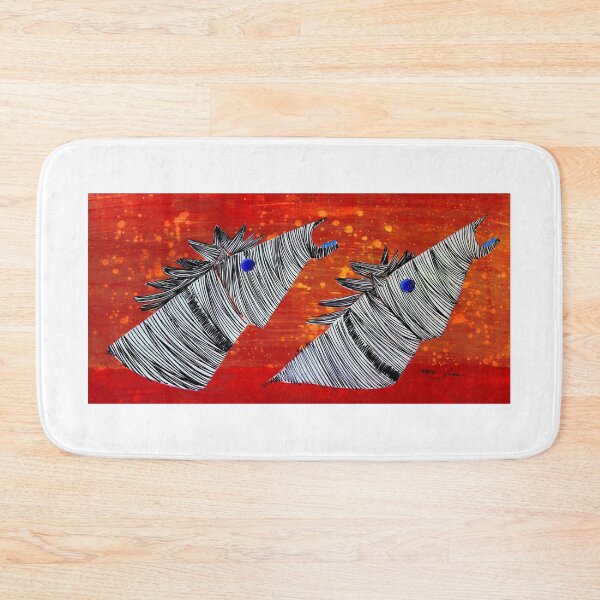 Item preview, Two Horse Heads By ArtGuru 9743 - Acrylic On Paper designed and sold by Art Guru.
