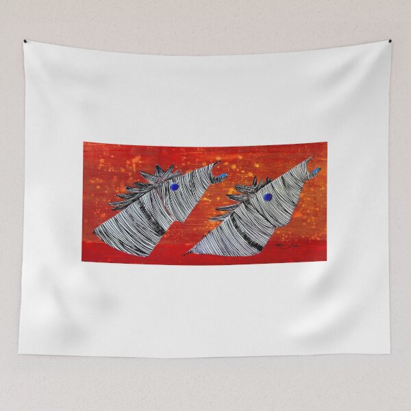 Item preview, Two Horse Heads By ArtGuru 9743 - Acrylic On Paper designed and sold by Art Guru.