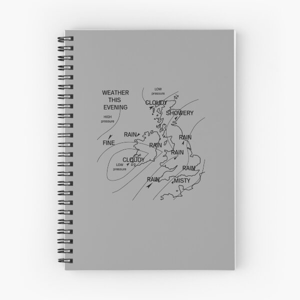 Item preview, UK Weather Map designed and sold by Yipptee Shirts.