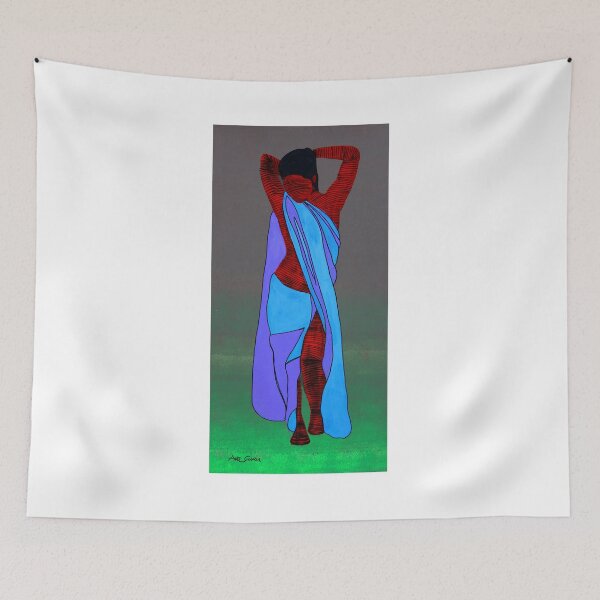 Item preview, Nude Wrapped In Cloth By ArtGuru 9747 - Acrylic On Paper designed and sold by Art Guru.