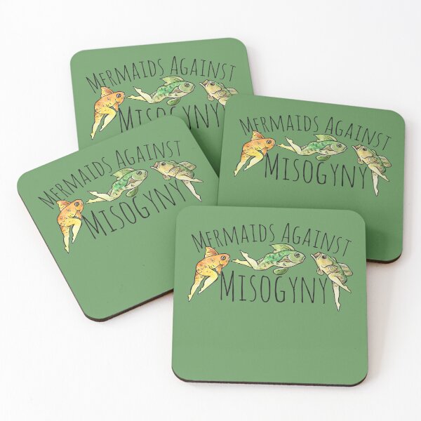 Item preview, Mermaids against misogyny  designed and sold by FrictionMaxxing.