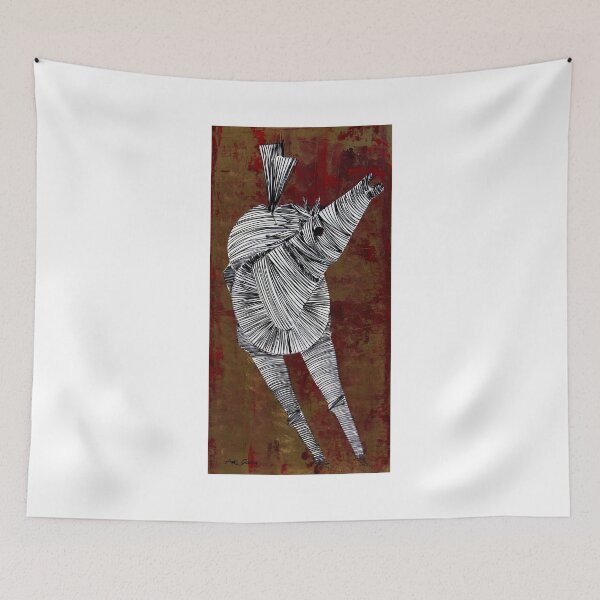 Item preview, White Horse By ArtGuru 9754 - Acrylic On Paper designed and sold by Art Guru.